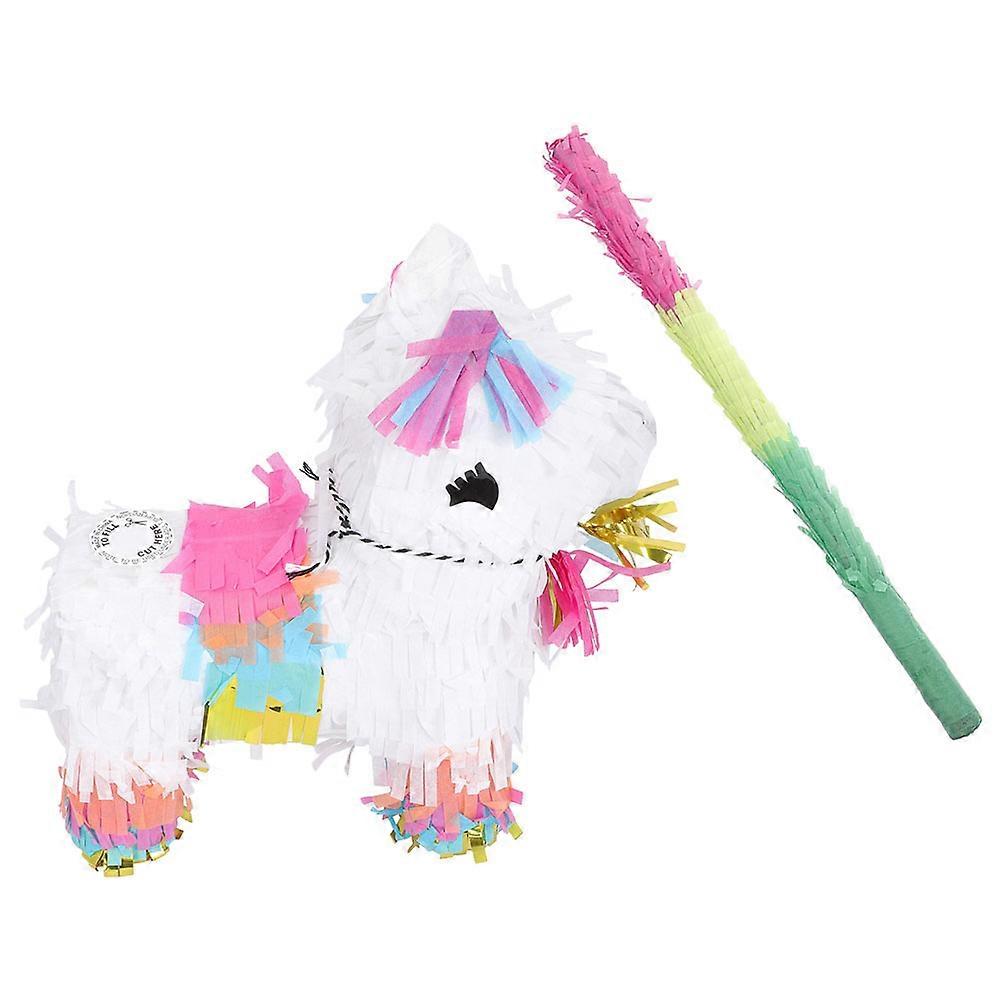 Event Pinata Decor Party Pinata Toy 3D Animal Shaped Assorted Color 8.7X8.7X3.0in Party Decoration 1 Set