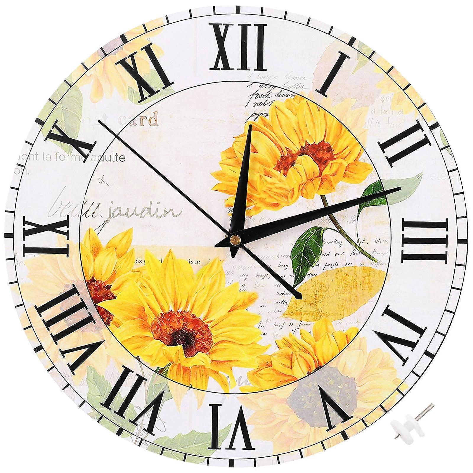 Modern Decor Wall Clock Square Shape Wall Clock Kitchen Timekeeping 29x29cm 1Pack