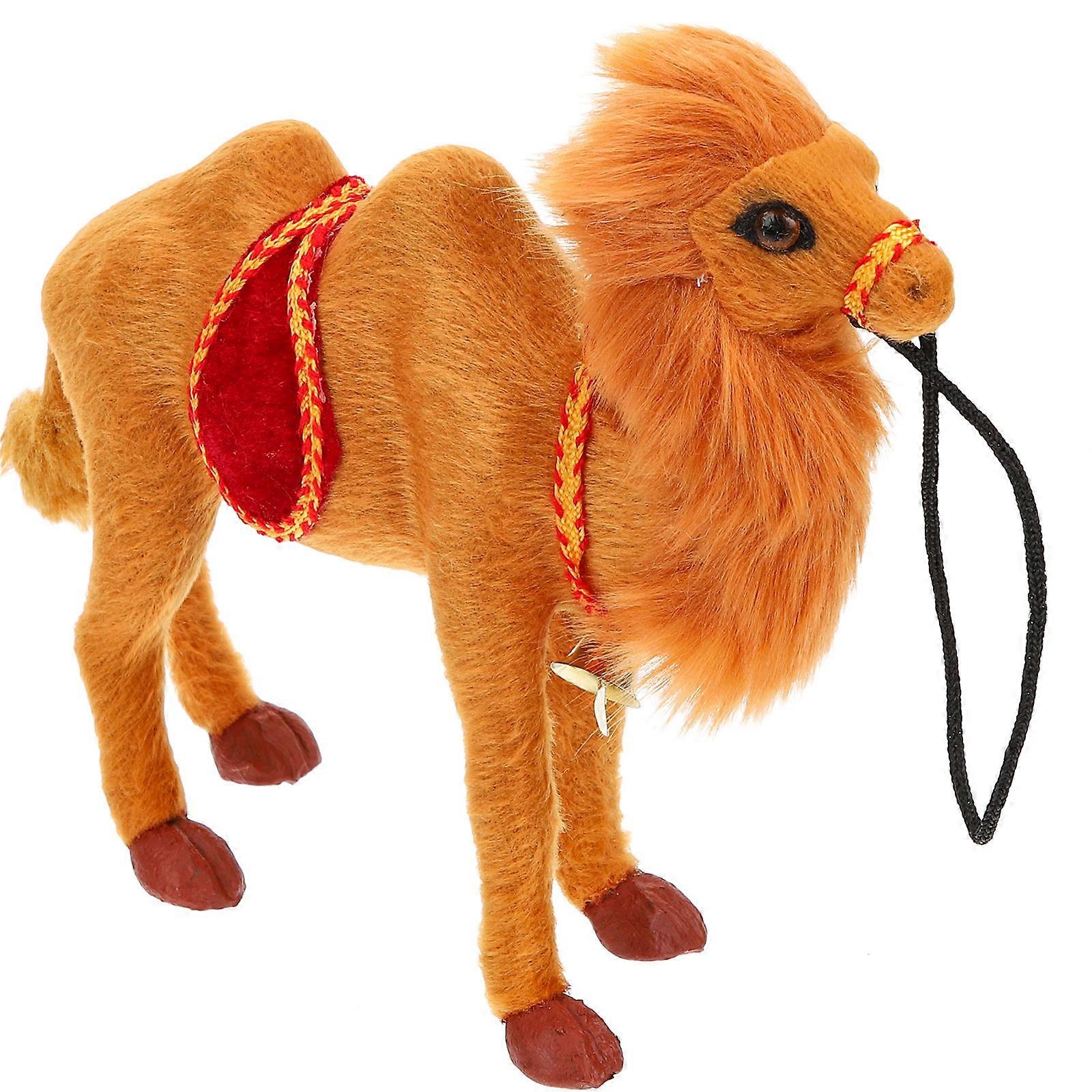 Stuffed Camel Miniature Camel Ornament Family Members present Giving Simulation Camel Shape 19x15cm 1 Piece