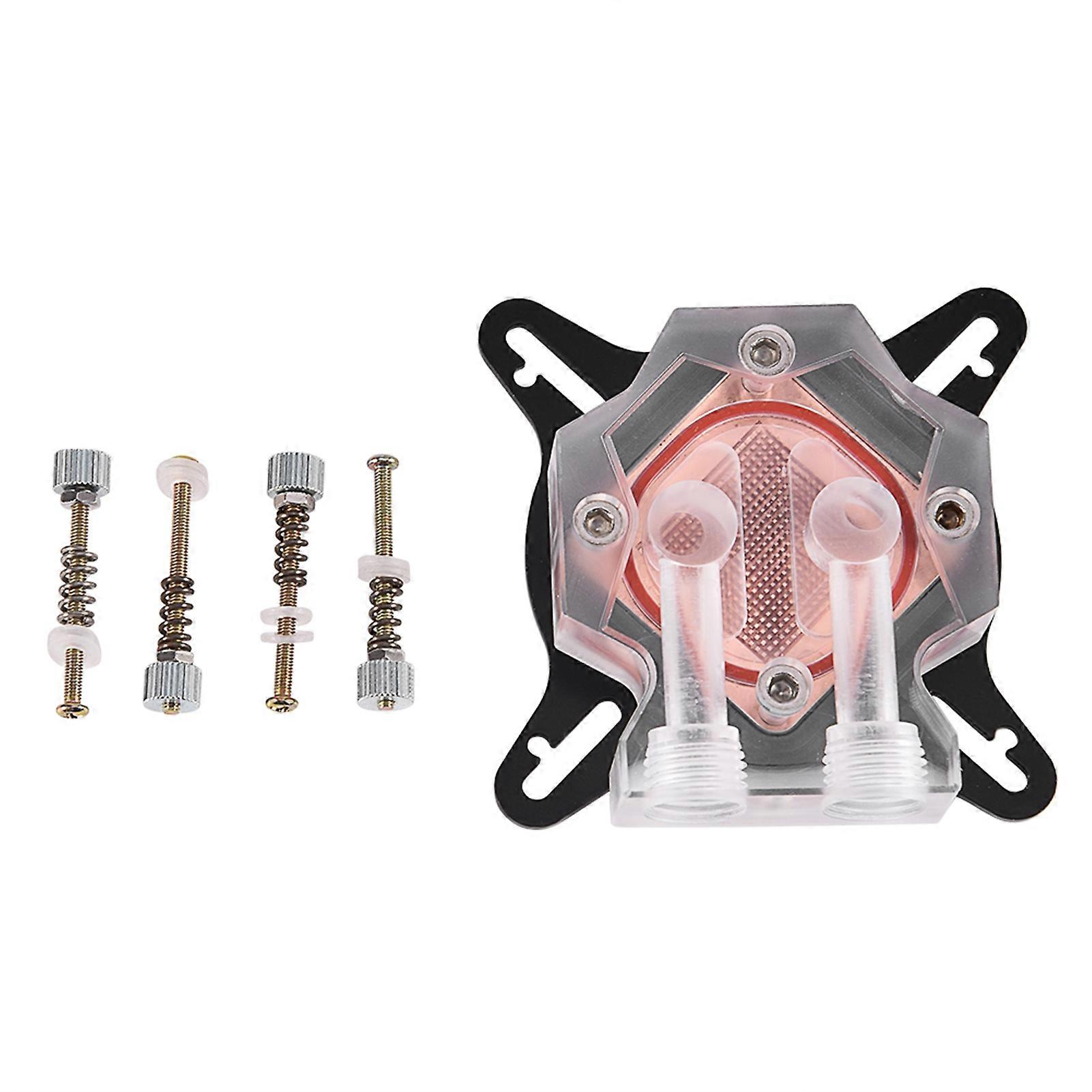 Computer PC GPU Universal Water Cooling Block Waterblock Liquid Cooler 40MM Copper Base