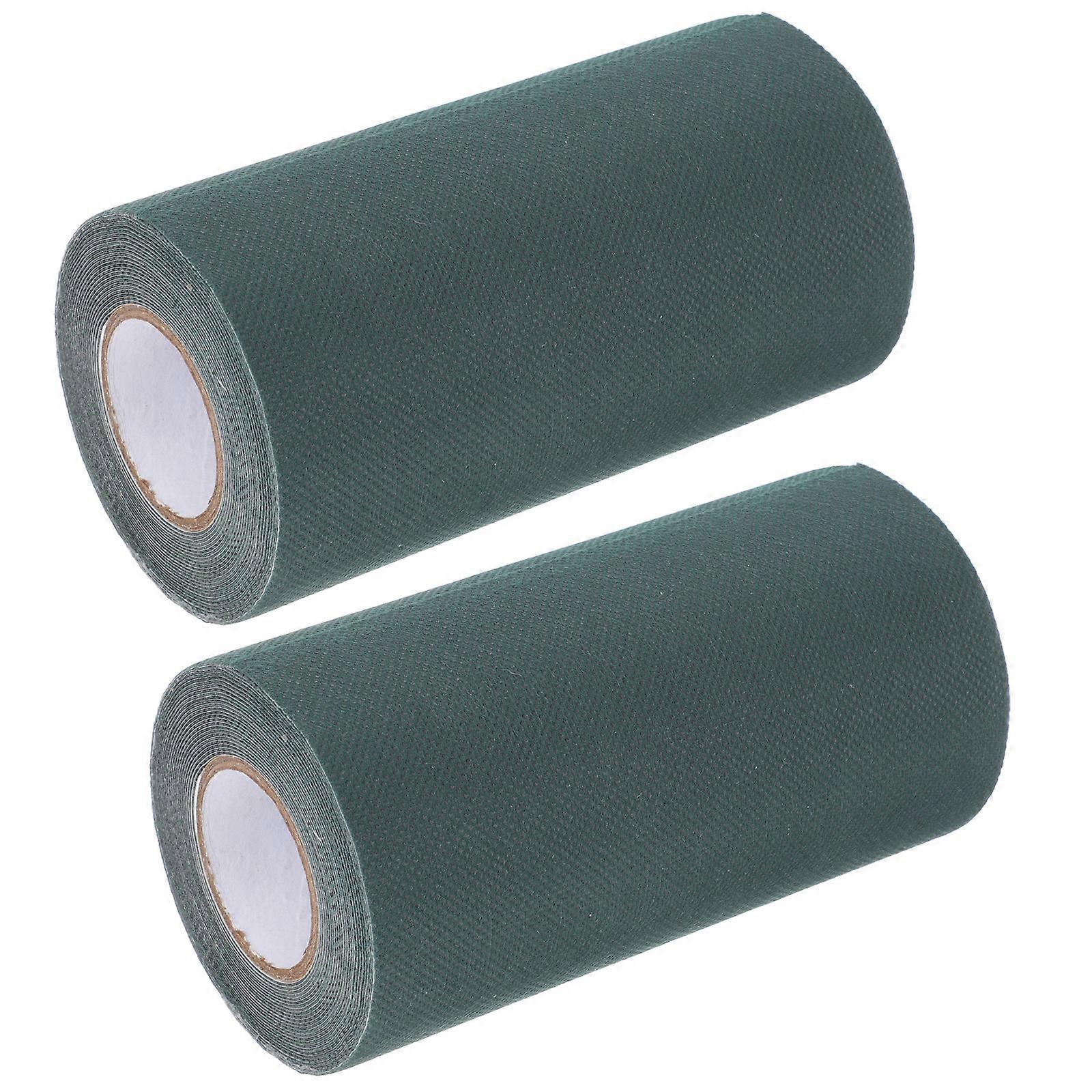 Lawn Connection Tape Artificial Grass Seaming Self Adhesive Grass Connection Dark Green 15x8cm Tight Bonding 2 Rolls