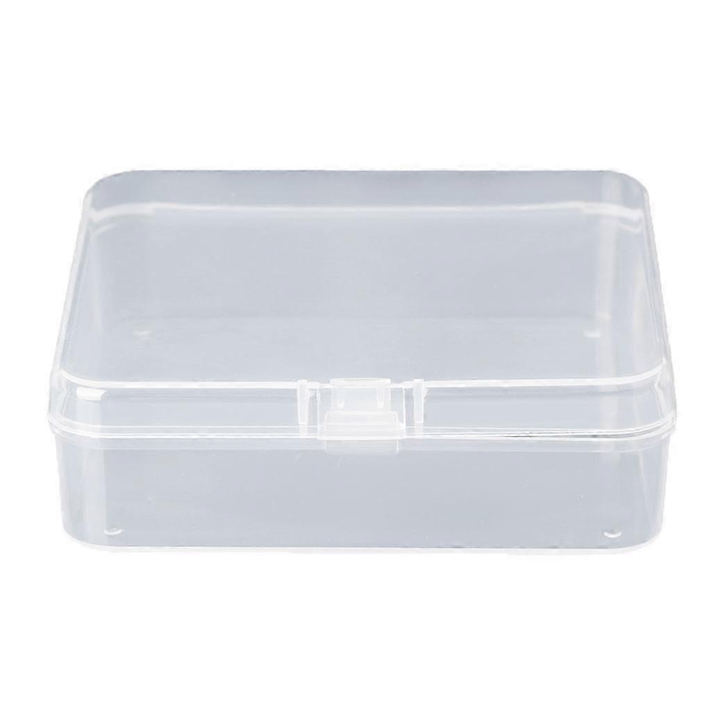 Square Transparent Plastic Jewelry Storage Boxes Beads Crafts for Case Container--