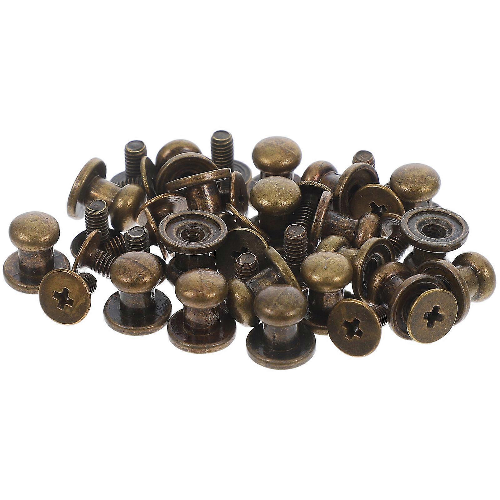 Furniture Hardware Small Drawer Knobs For Cabinet Doors Drawers Trinket Boxes Antique Bronze Mini Knobs Grip 20Sets
