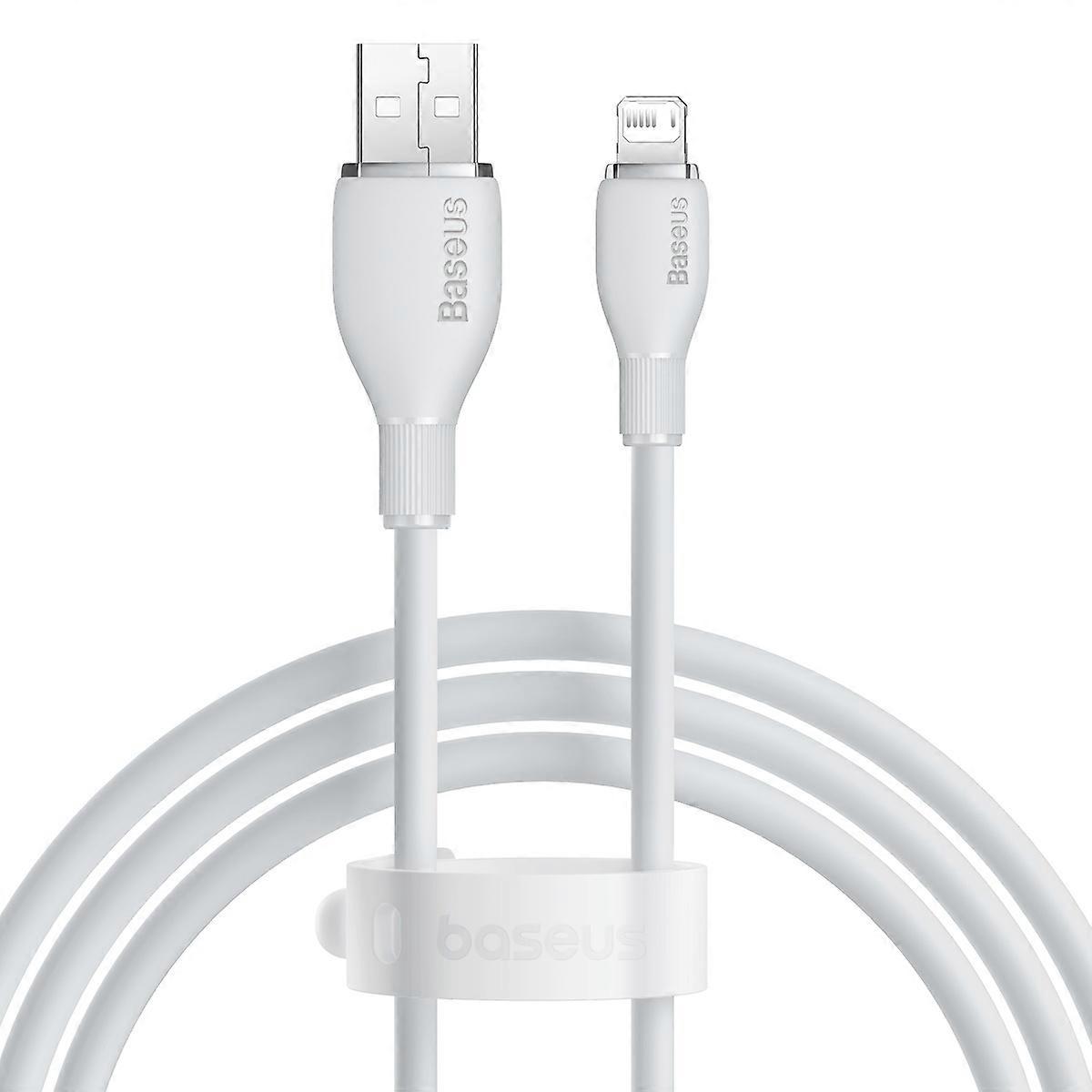 BASEUS Pudding Series Fast Charging Data Cable USB to iP 2.4A 1.2m Charging Cord Support 480Mbps Tra