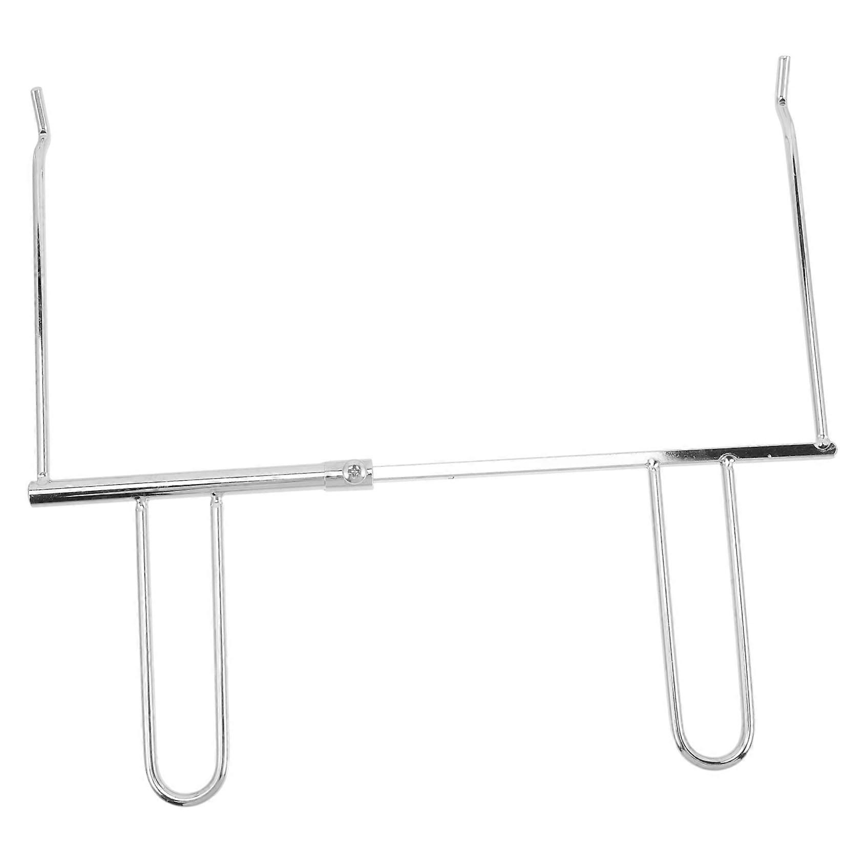 Oven Picker Meat Skewer Cooking Tool for Oven-Roasted Chicken with Silver Coated Iron Surface and Chicken Rack