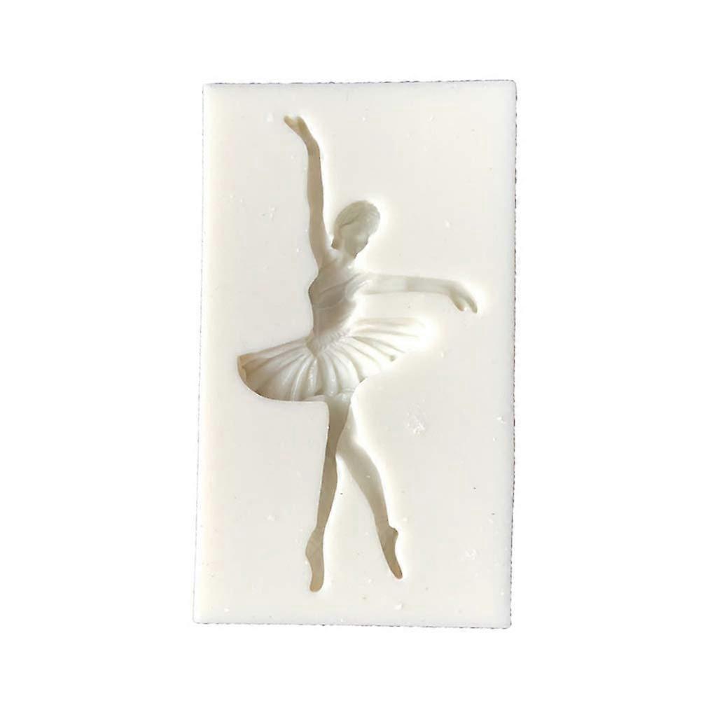 Silicone Mold Ballerina Dancer for Fondant, Chocolate, Cake Decorating, 3D Baking Tool, Flexible Non-Stick Design