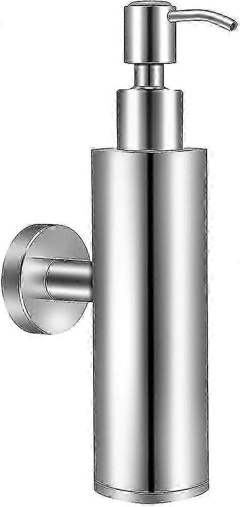 Tvålpump Väggmonterad Rostfritt Stål 304 200ml Krom Tvålpump Väggmonterad