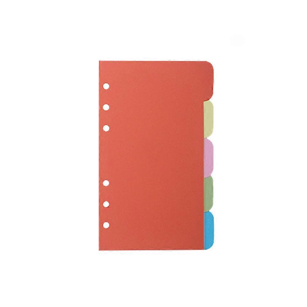 Loose Leaf Notebook Dividers 25PCS A6 Divider Set Colored Binders Index Cards Notebook Accessories Daily Use Rectangular Cardboard Drawing