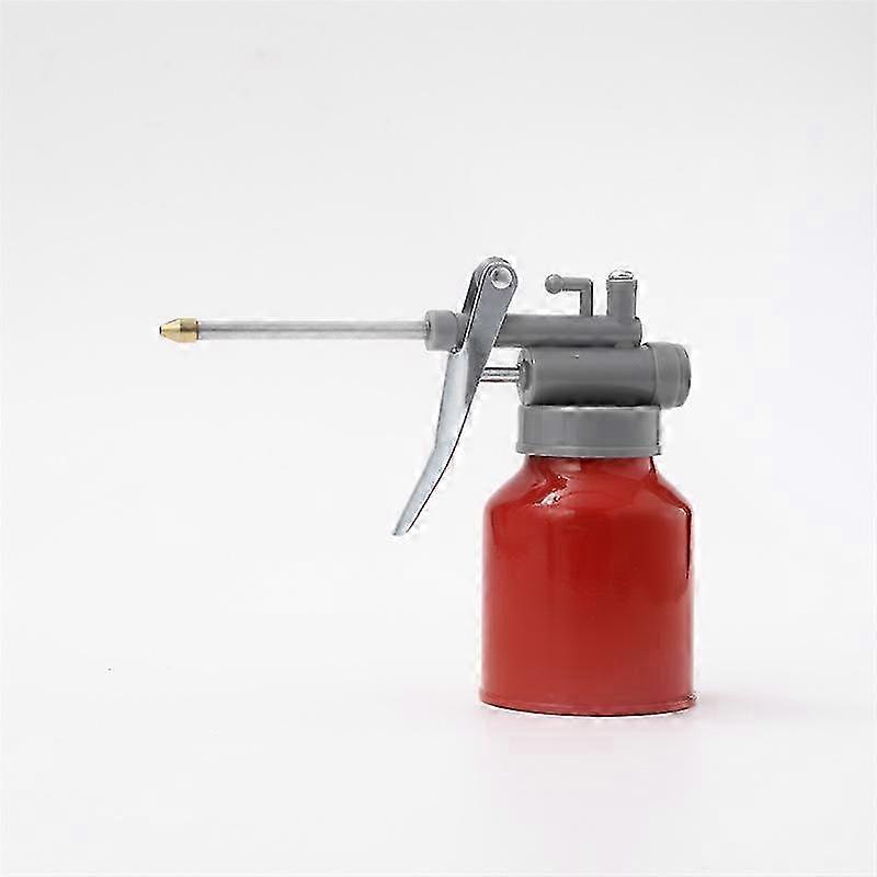 250ml Oil Can Spout Thumb Pump Workshop Oiler Red High Pressure Pump Grease