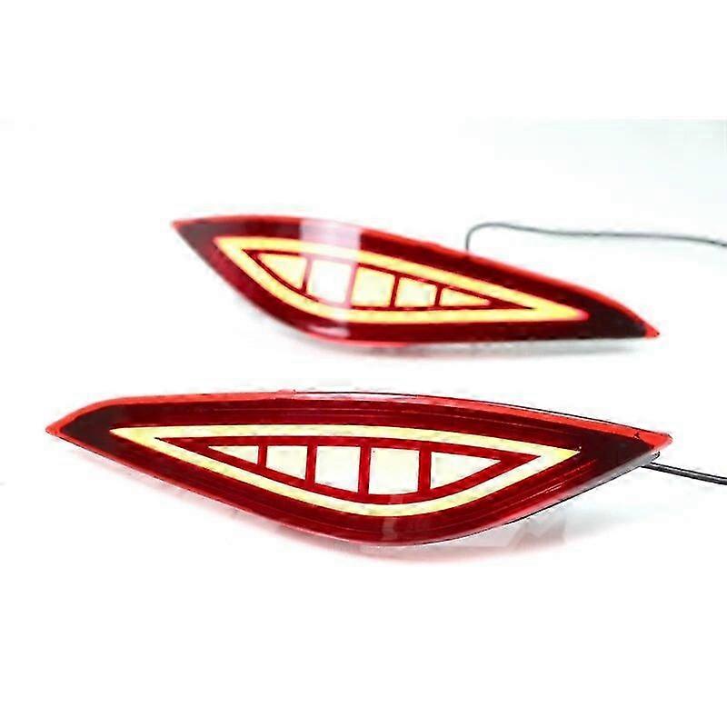 2 Functions Car LED Reflector Lamp Rear Fog Lamp Rear Bumper Light Brake Light for a Certain Brand 2018 2019 2020