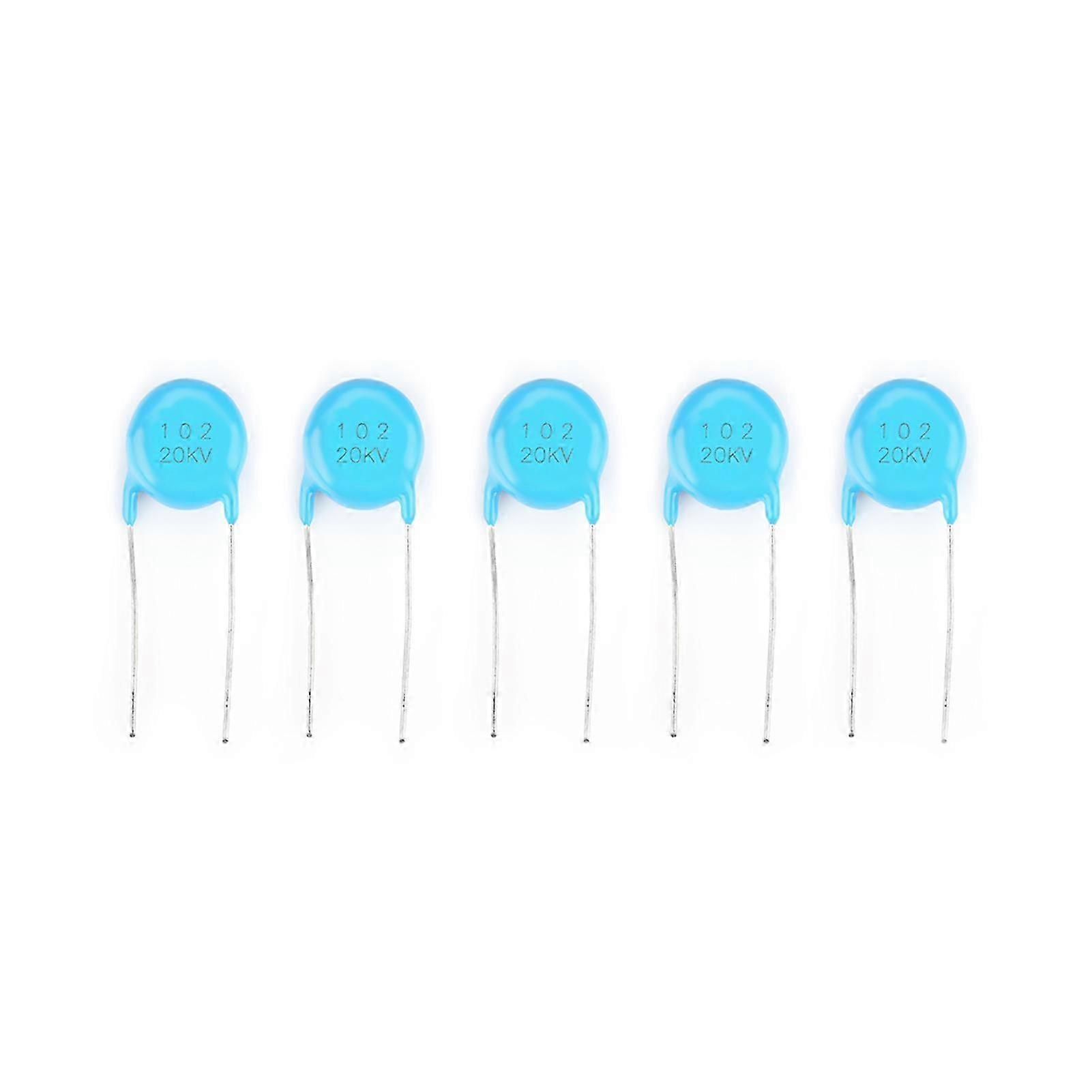 5pcs 20KV 1000PF High Voltage Ceramic Disc Capacitors Set