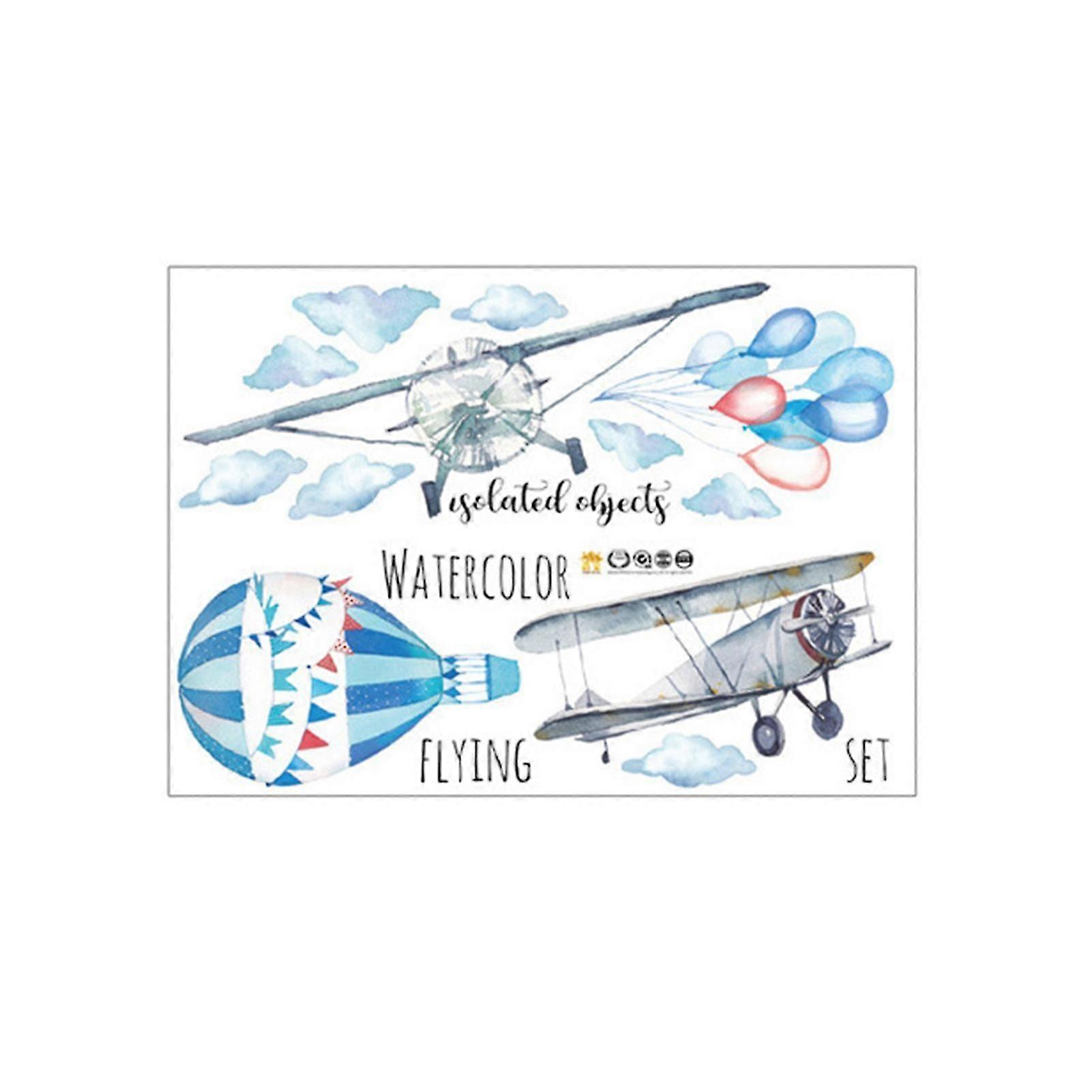 Plane Pattern Wall Stickers Easy To Paste Pvc Wide Application Wall Decal Sticker For Hotel