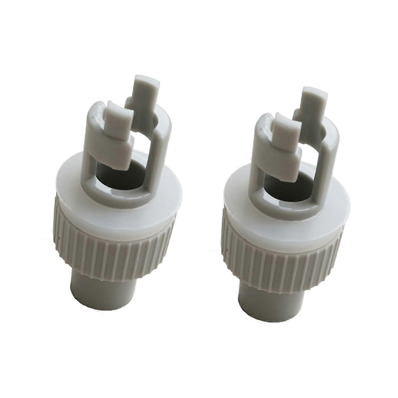 2Piece Inflatable Boat Pump Adapter Pool Pump Connector for Kayak Rowing Boat Air Valve Hose White PVC Plastic