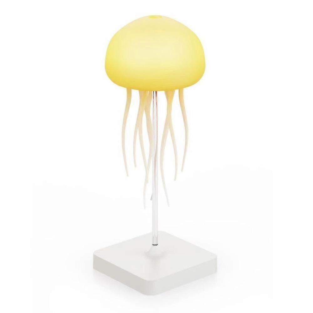 Creative Mood Sensor Night Light with Smart Color-Changing Sound-Activated Jellyfish Design and Floating Tentacles for Home Decor