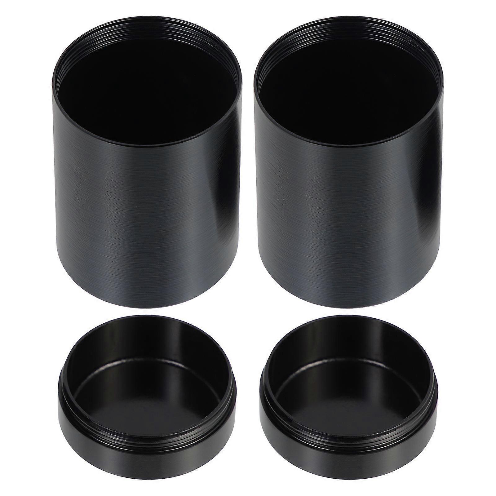 Portable Sealed Tea Can Insect-Proof Tea Small Jar 4.3X4.3X6.7CM 2Pcs Kitchenware