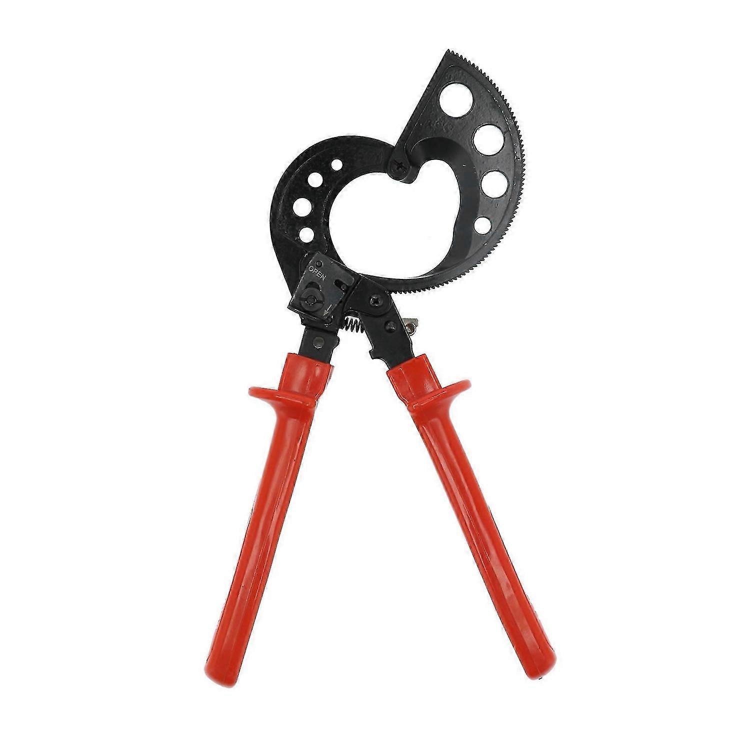 Cable Cutter Ratchet Gearing Type PC Plastic Handle Wire Cutting Tool with Spring HS-765