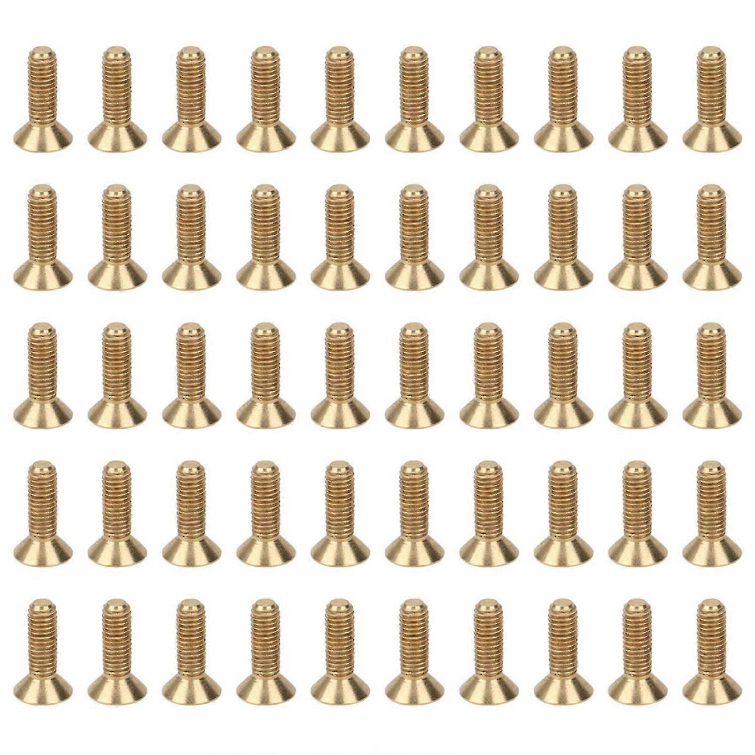 50Pcs Countersunk Hex Socket Screws Pure Copper Flat Head Hardware Accessories M5M5 x 16