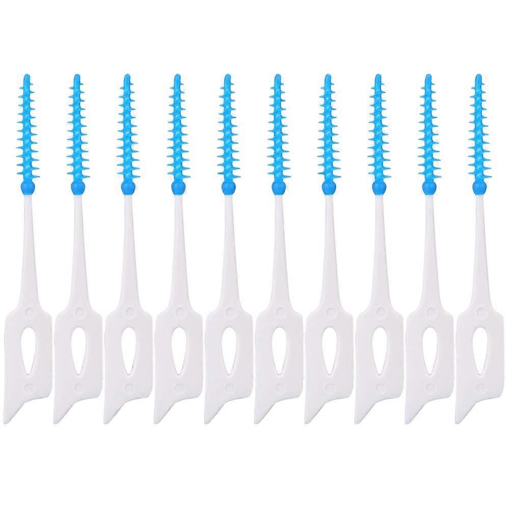 Interdental Brushes 80pcs Silicone Toothpick Set for Oral Hygiene, Compact Toothbrush Tool, Assorted Sizes