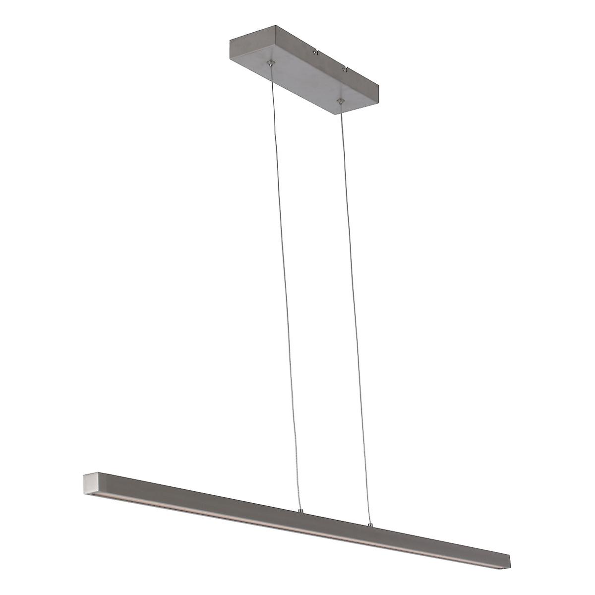 Light Stripe Integrated Pendant Ceiling Light Light Steel Brushed