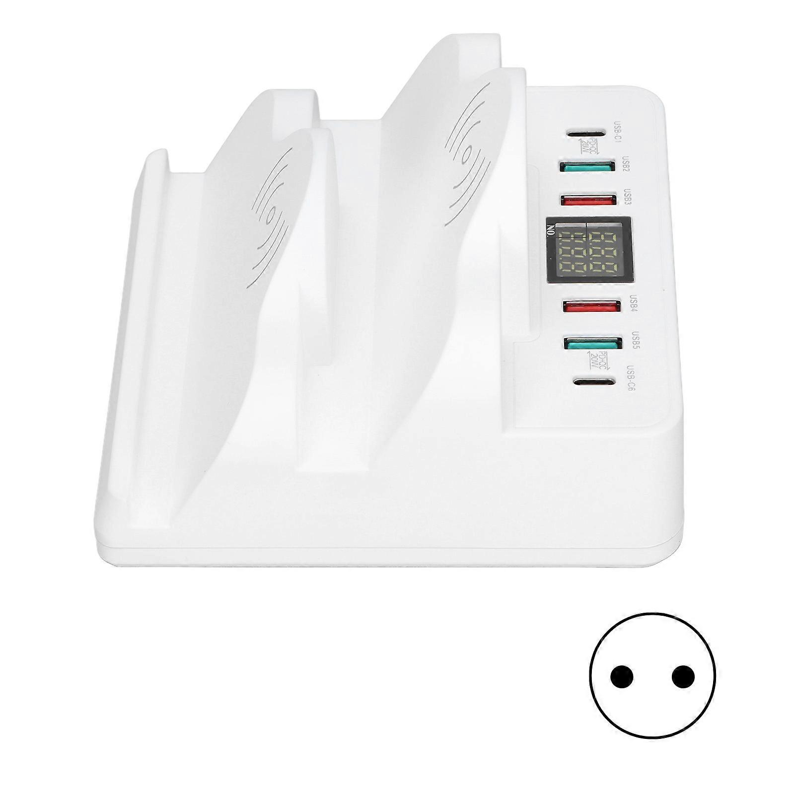 Wireless Hub USB Charging Station Dock QC3.0 PD Fast Charge with Display for Multiple Devices