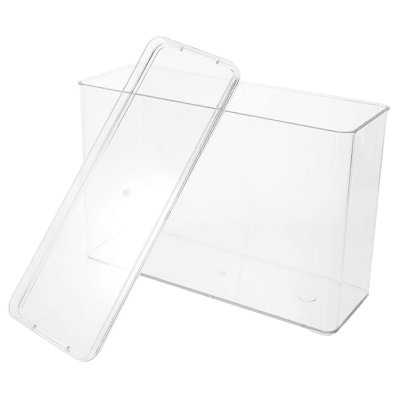 Sundries Storage Box Rectangular Dust Protection Multi-Functional Desktop Use 1Pack