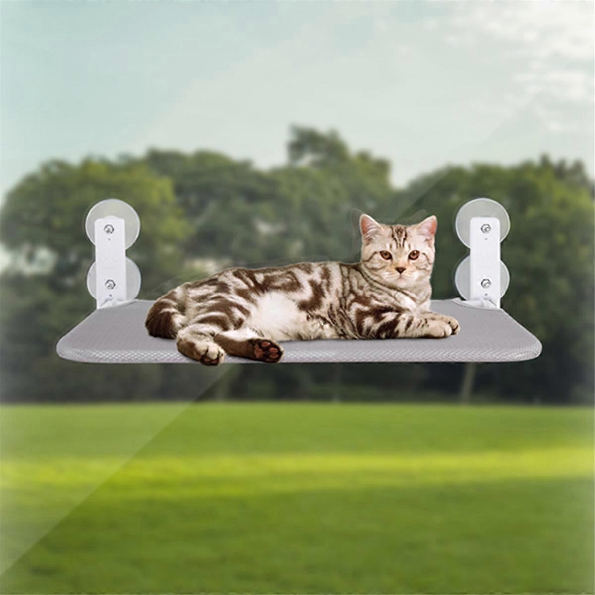 Foldable Cat Hammock Comfortable Aerial Hanging Cat Bed 40lbs Weight Capacity Kitten Window Perch Ca