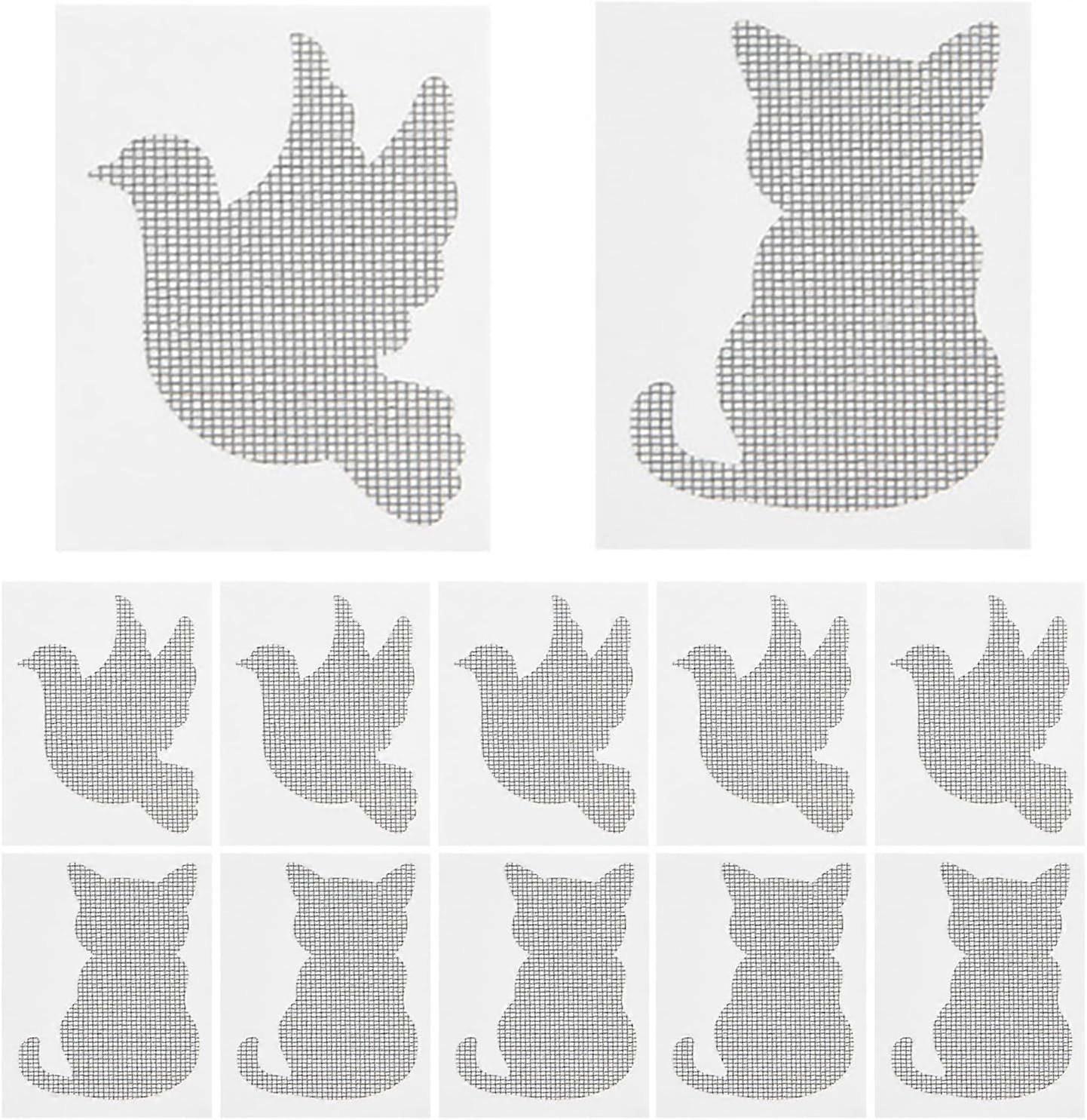 20-piece self-adhesive mosquito net repair kit, two shapes