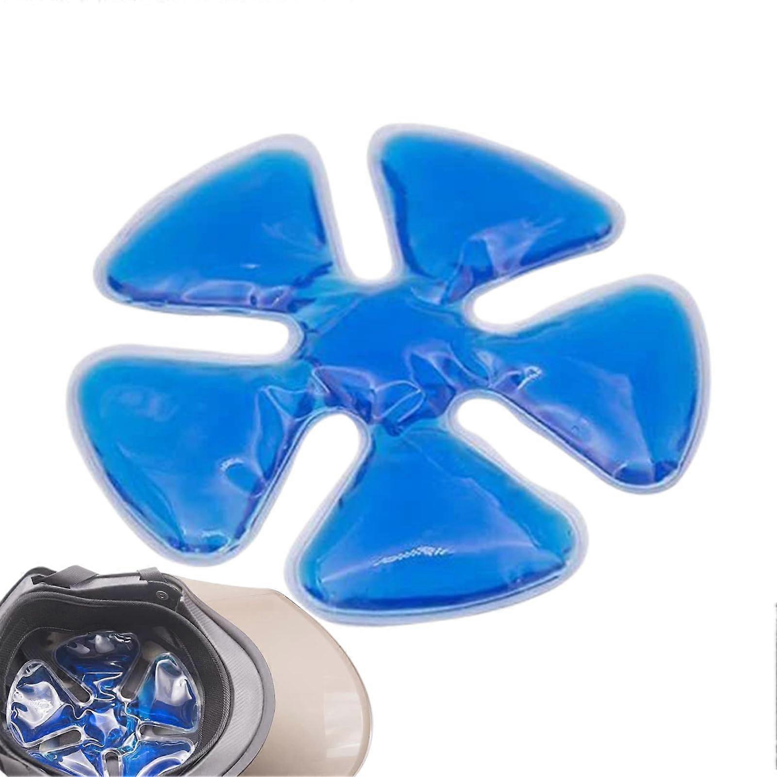 Cooling pad for hats, portable helmet, reusable sun hat, cooling insert for running, camping, climbing, blue