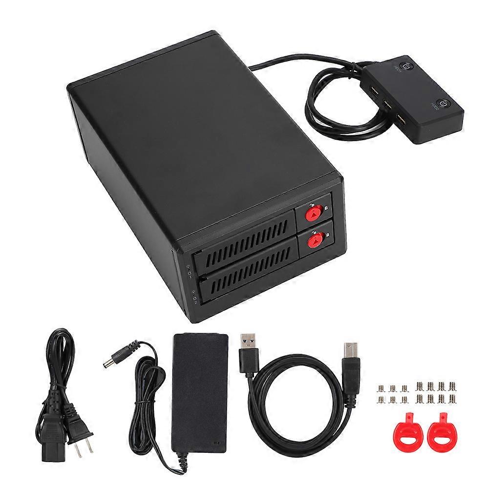 OImaster USB3.0 SSD External Dual disk Charging Hard Disk Enclosure