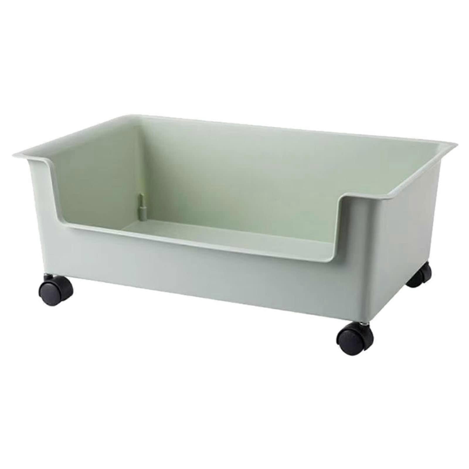 Removable storage box for books under the desk with deflection roller