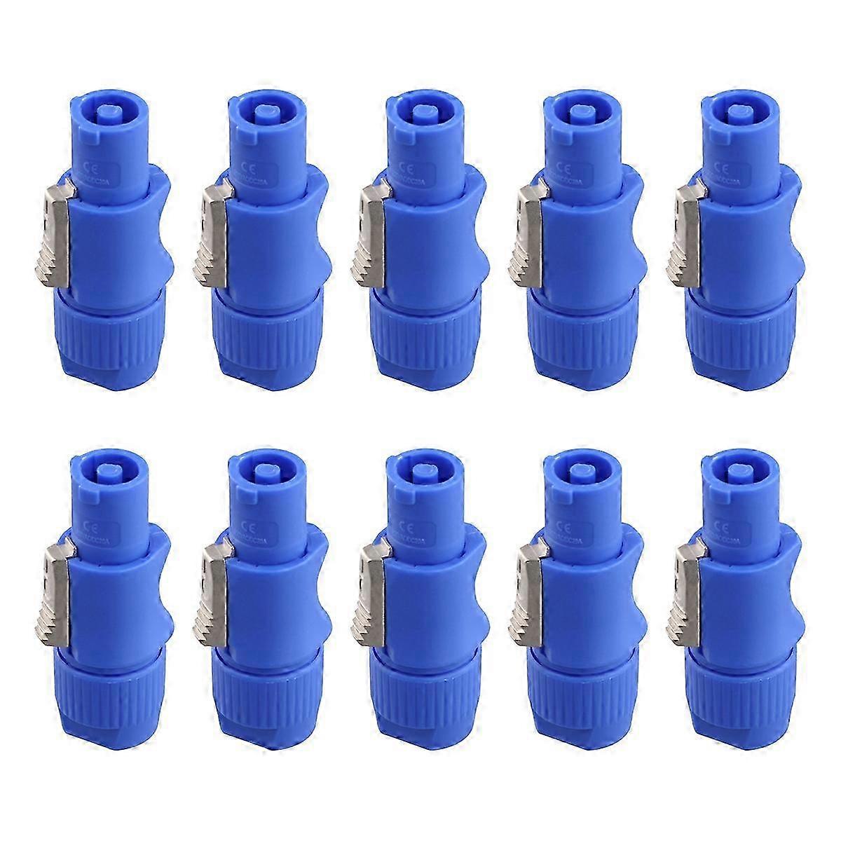 10Pcs 3 PIN Male Powercon Connector Signal Input Jack for Beam Light Stage Light