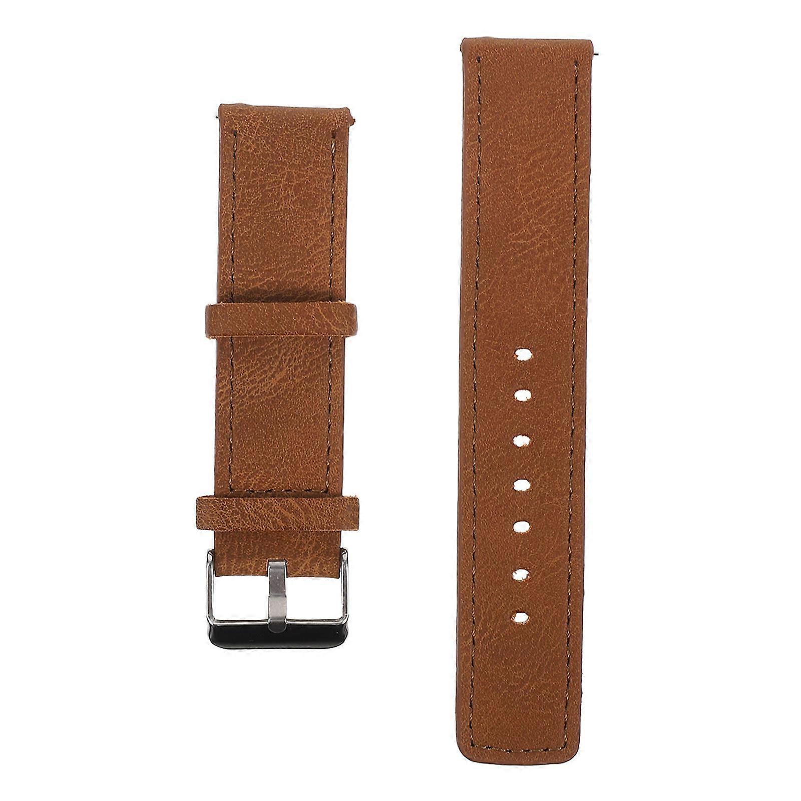 Retro Genuine Watch Strap for Stylish Replaceable Smartwatch Band, Smooth Edges, Unisex Fit