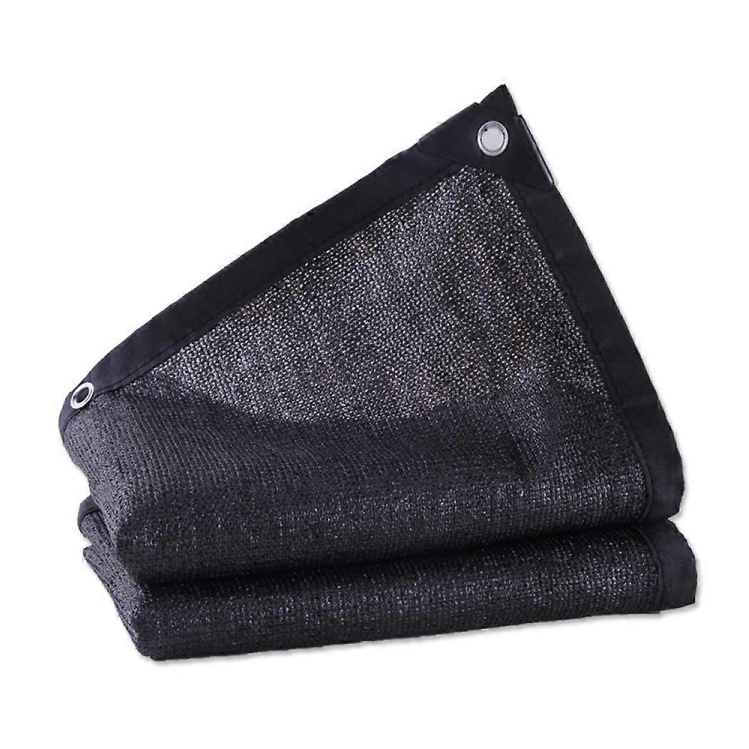 80% Black Shade Net with Eyelets, UV Protection for Greenhouses, Barns, Kennels, Size 2 x 6 m/6.6 x 19.8 ft