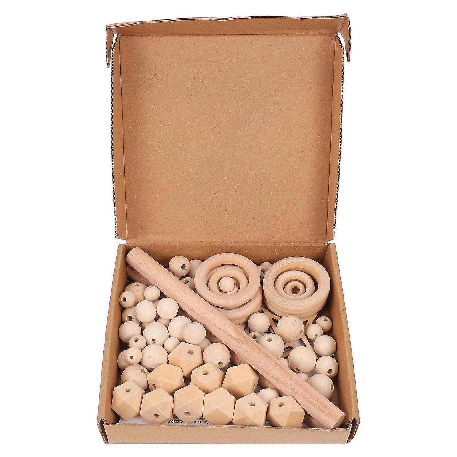 DIY Macrame Material Handmade Wall Hanging Kit Wood Stick Weaving Supplies Craft Projects Smooth Surface Comfortable Press 1Set