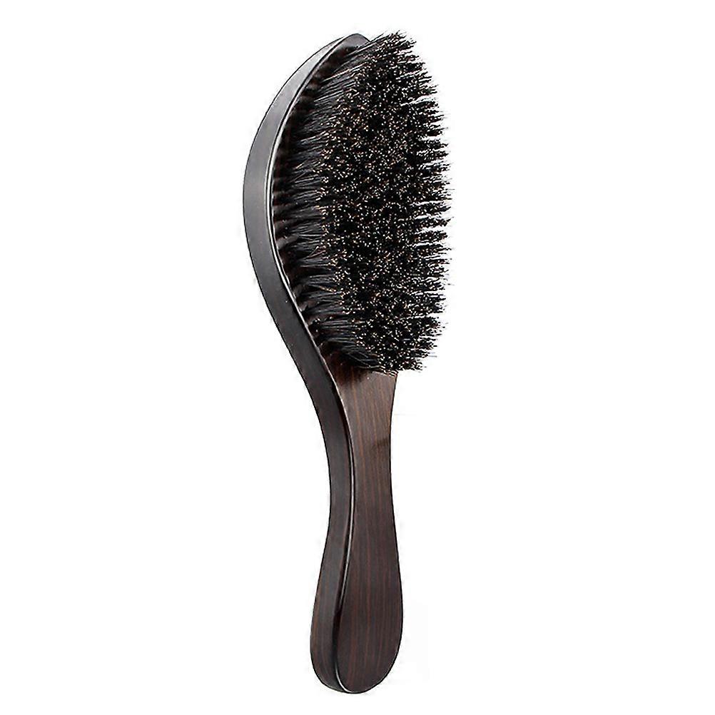 Beard Styling Supply Wood Handle Brush Travel Size 23.5X7.5X3.5cm Nylon Bristle 1Pack