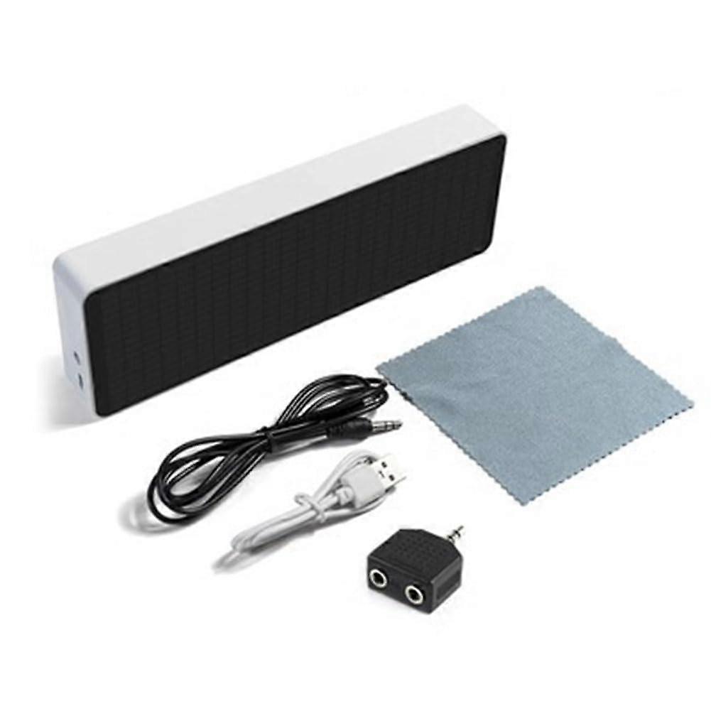 Color LED Music Spectrum Electronic Clock Sound Control Rhythm Light 1624 RGB Pickup Level Display 'Atmosphere, White'