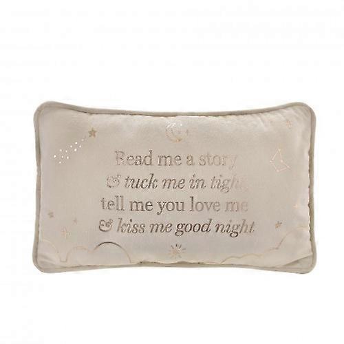 Bambino Rectangle Velvet Cushion Read Me A Story 33cm