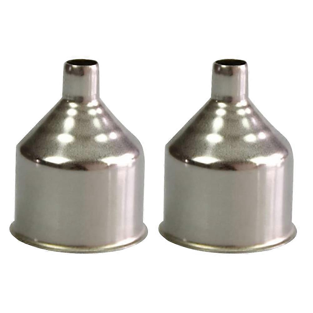 Stainless Steel Kitchen Funnel Set for Daily Use with Silver Color and Premium Quality 2pcs