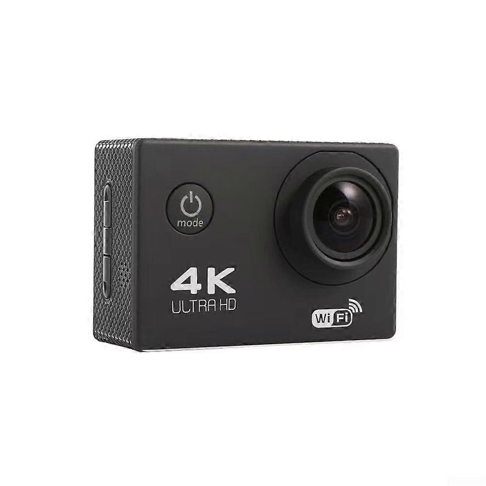 Waterproof action camera with 4K Ultra HD video and WiFi control, ideal for snorkeling.