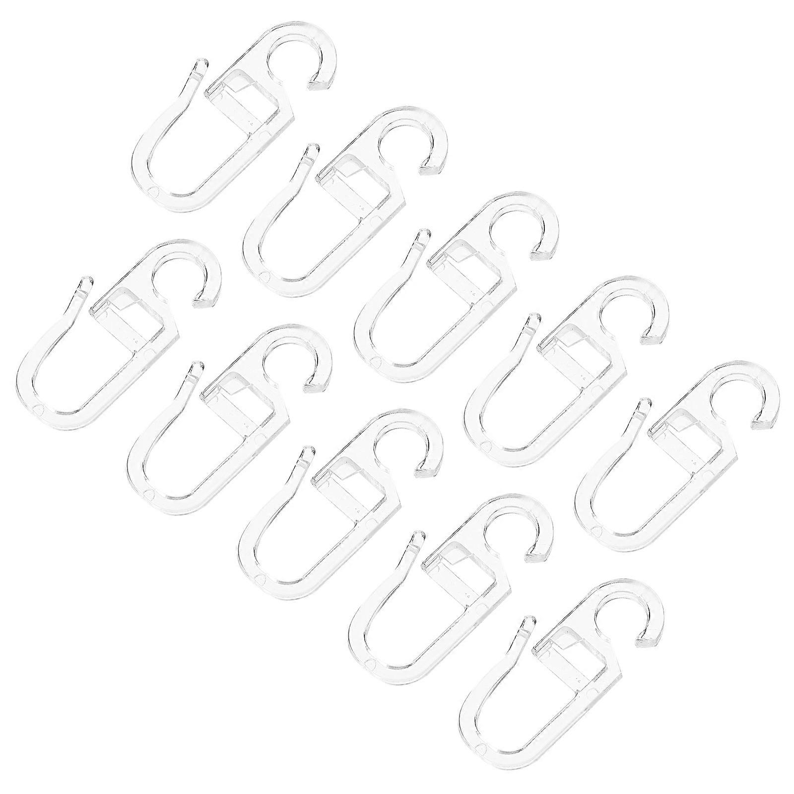 100pcs Curtain Tiebacks Plastic Holdbacks Curtain Tiebacks Hooks Wall Holders