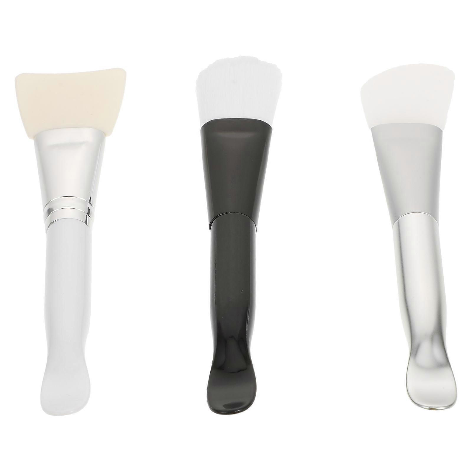 Facial Mask Applicator Set of 3 Beauty Tools in Assorted Colors for Home Use 3 Pcs