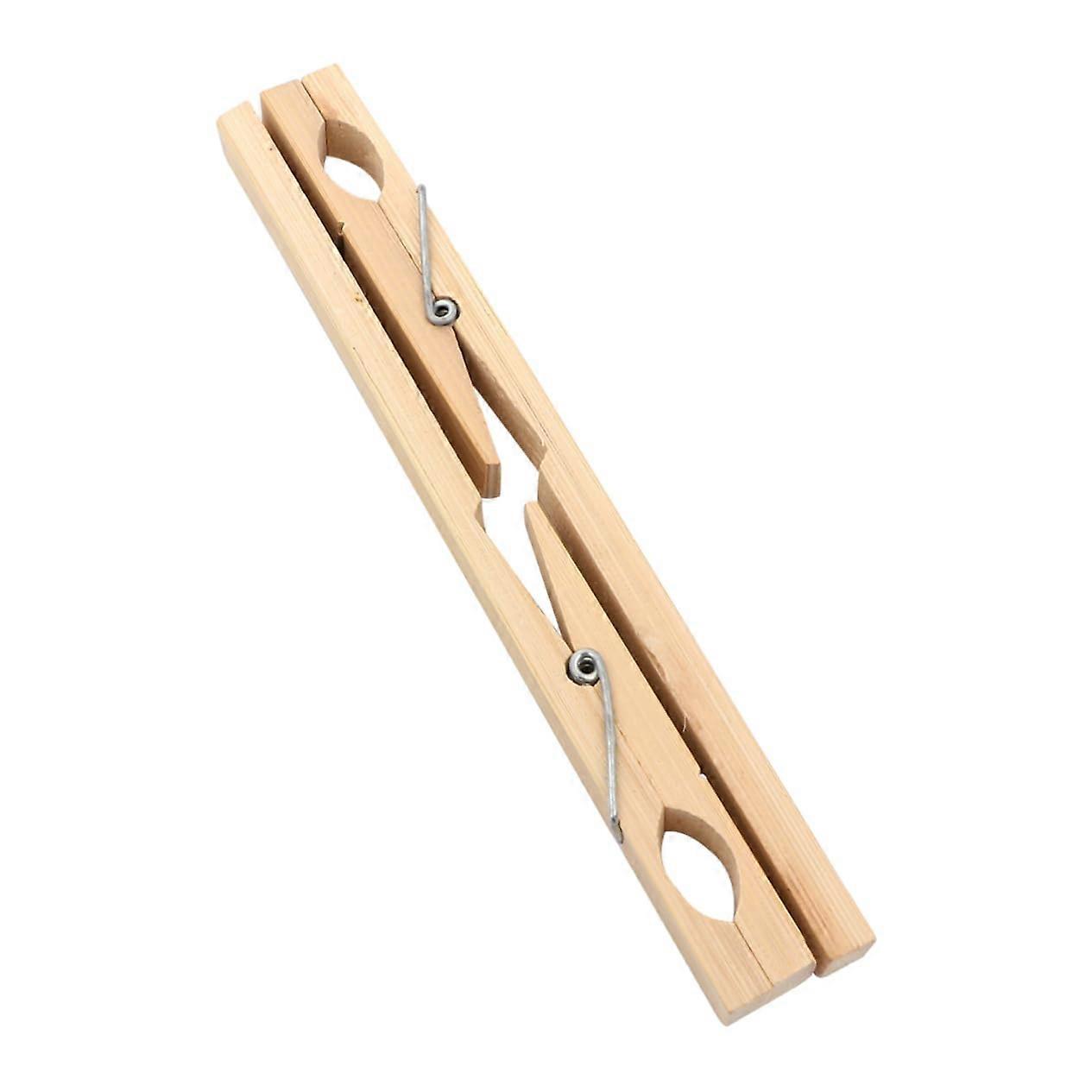 Pack of 10 Wooden Test Tube Holders and Tongs for Laboratory Use, Clamp and Spring Tool Set