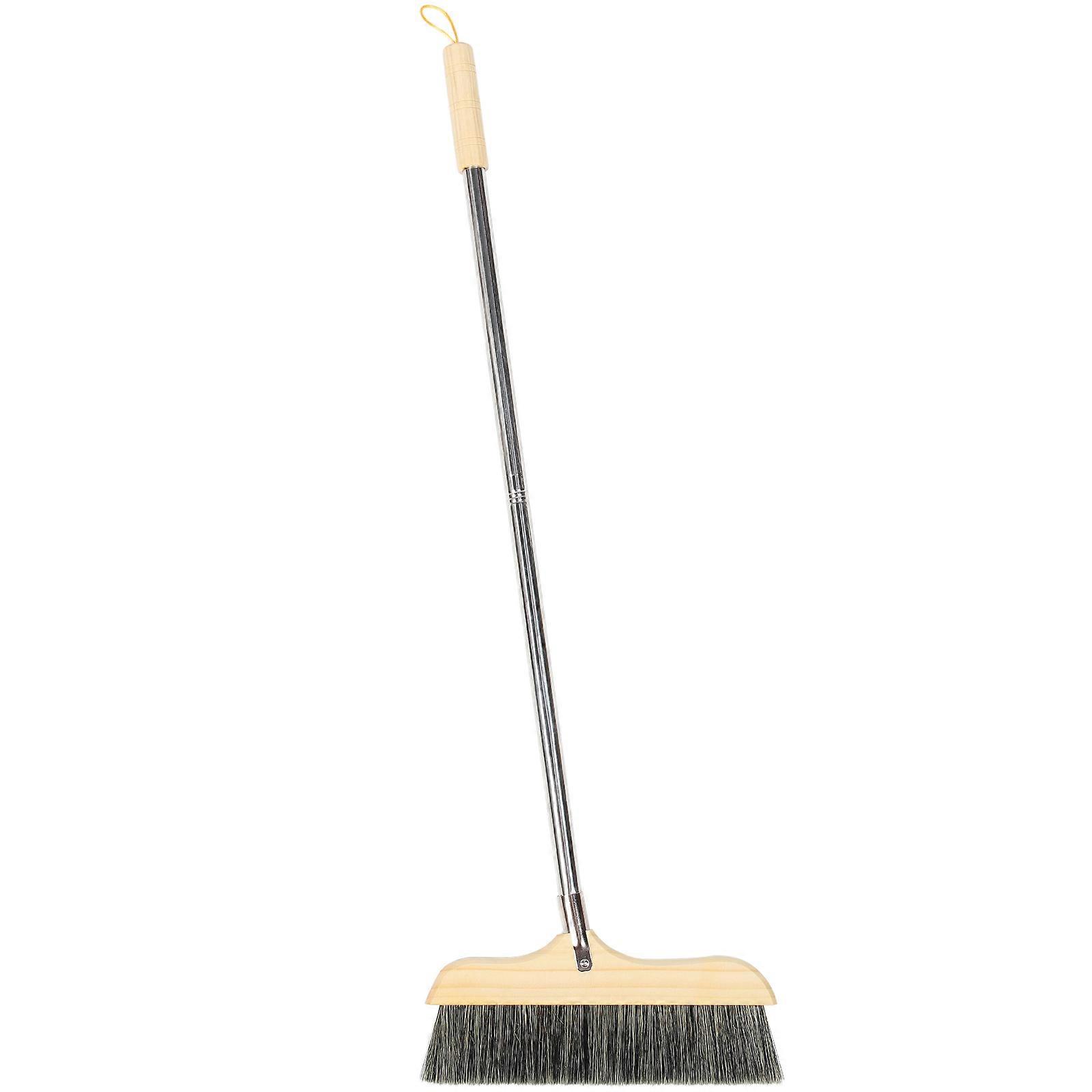 Floor Scrubbing Brush Bristle Broom Home Cleaning Broom Long Handle Design For Indoor Outdoor Use Black 90.00X26.00X2.00CM Anti-Static 1Pack