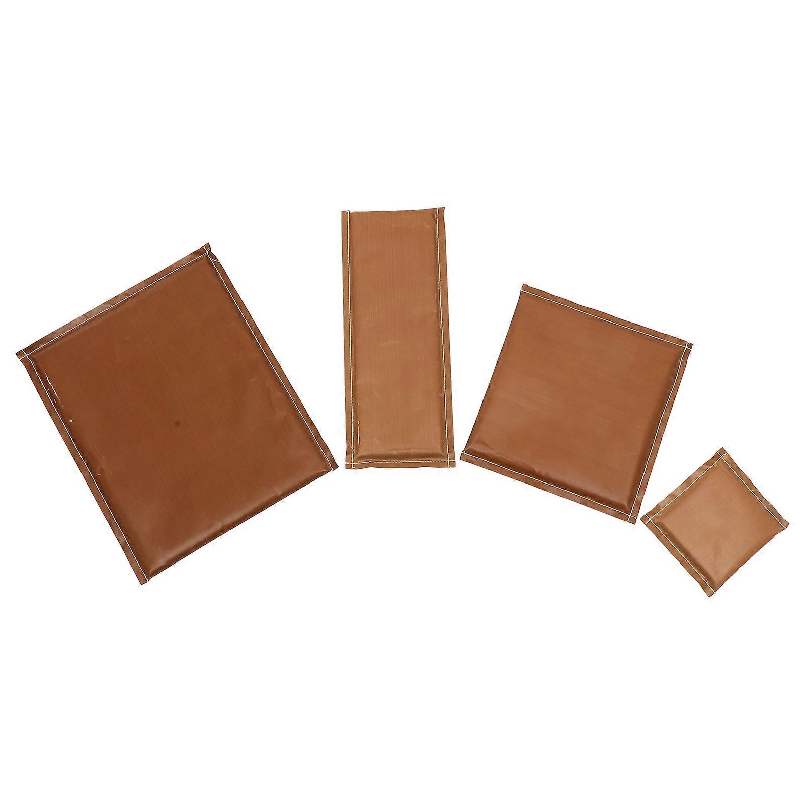 Brown Heat Press Mat for DIY Craft Projects Made of Synthetic Material 4 Pieces