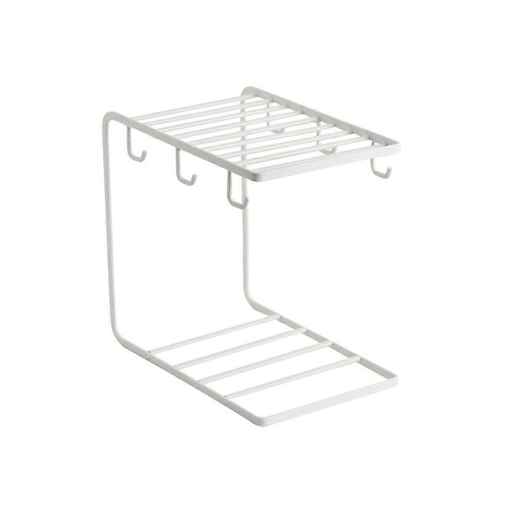 Cup Organizer Shelf Cup Plate Organizer for Storage Use White