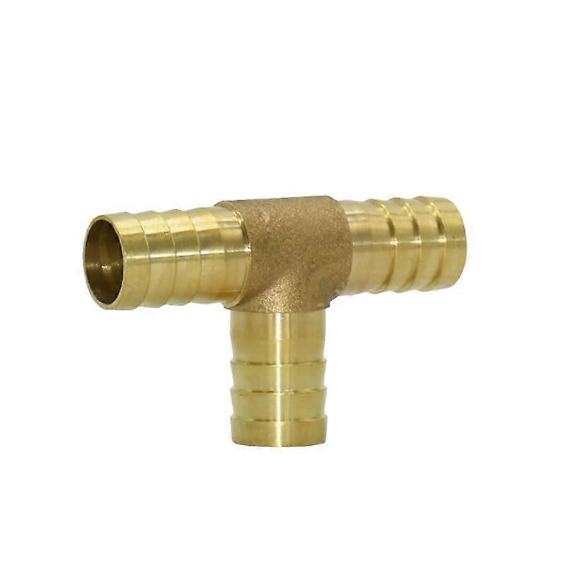 14 Mm/16 Mm Tshaped brass hose connector, Tpiece, 3way hose connector, copper barb, coupling adapter/16Mm tee