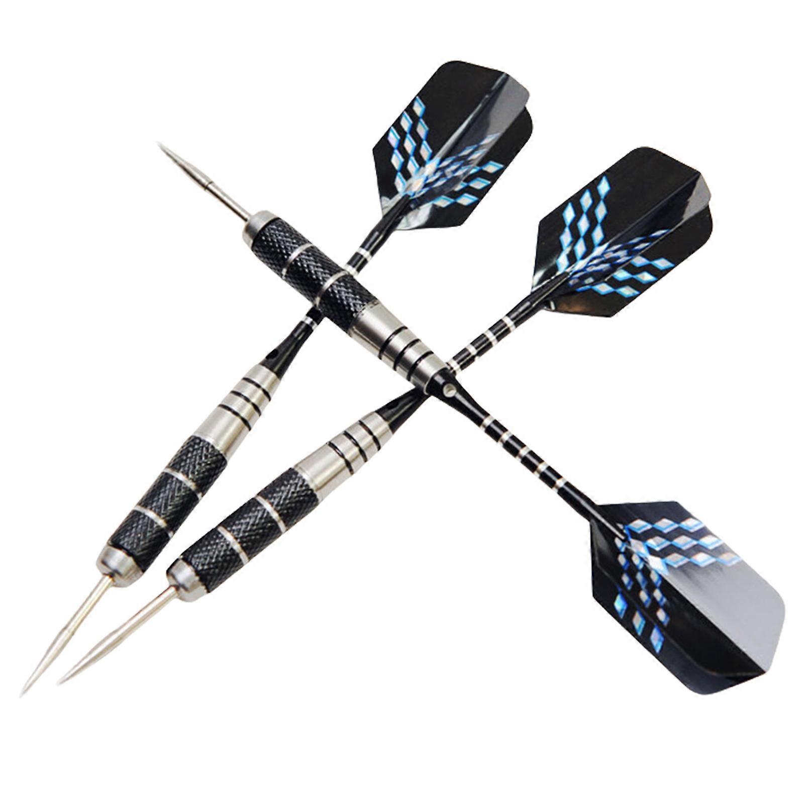 3Pcs 22g Metal Tip Dart Flights Stainless Iron Dart Needle Professional Metal Dart for Dartboards Game Easy to Use Multicolor