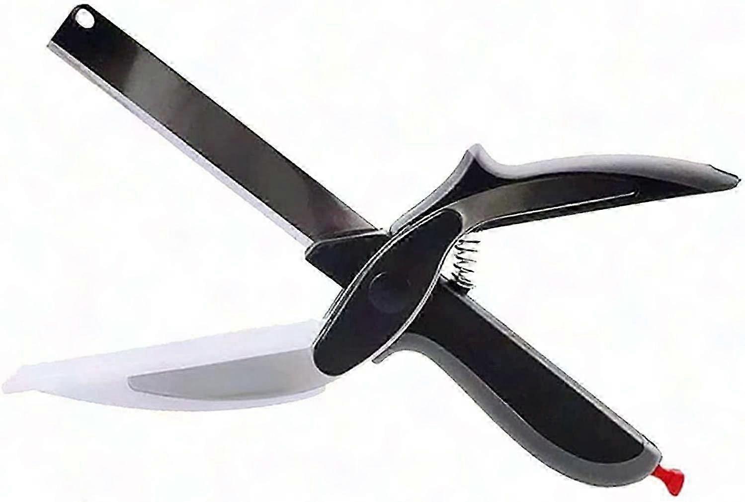 Multi-Function Stainless Steel Kitchen Scissors with Cutting Board for Efficient Food Prep