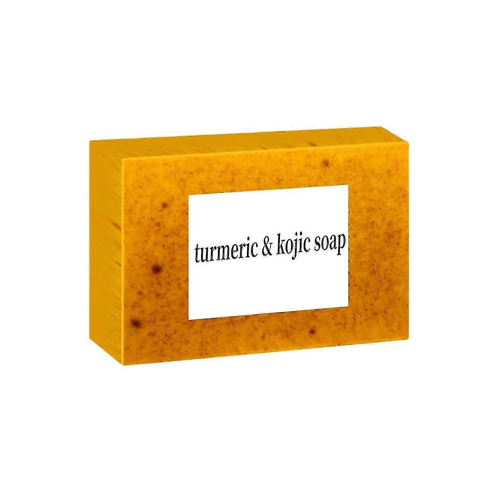 2025 Kojic Acid Soap Lemon Turmeric Tablets Cleansing Turmeric Facial And Body Shower Firming Pores And Removing Pigments