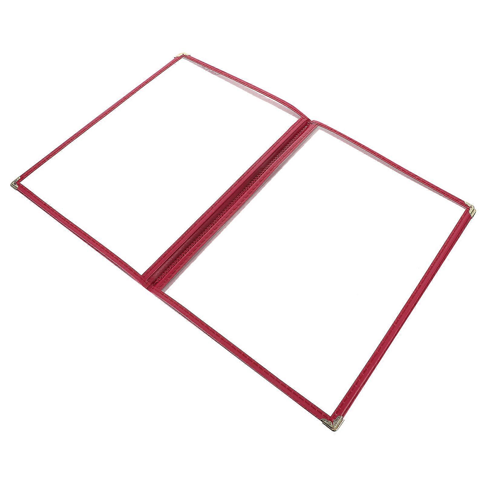 Plastic Menu Holder Fold Style Menu Cover Easy To Clean Multi 1Pack